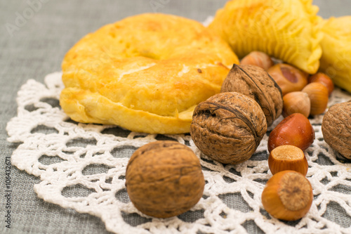 pastries on the plate photo