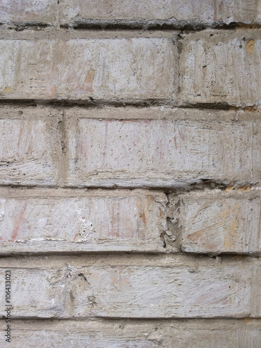 Grey textured background closeup. Gray old brick