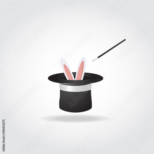 Magic hat with rabbit
