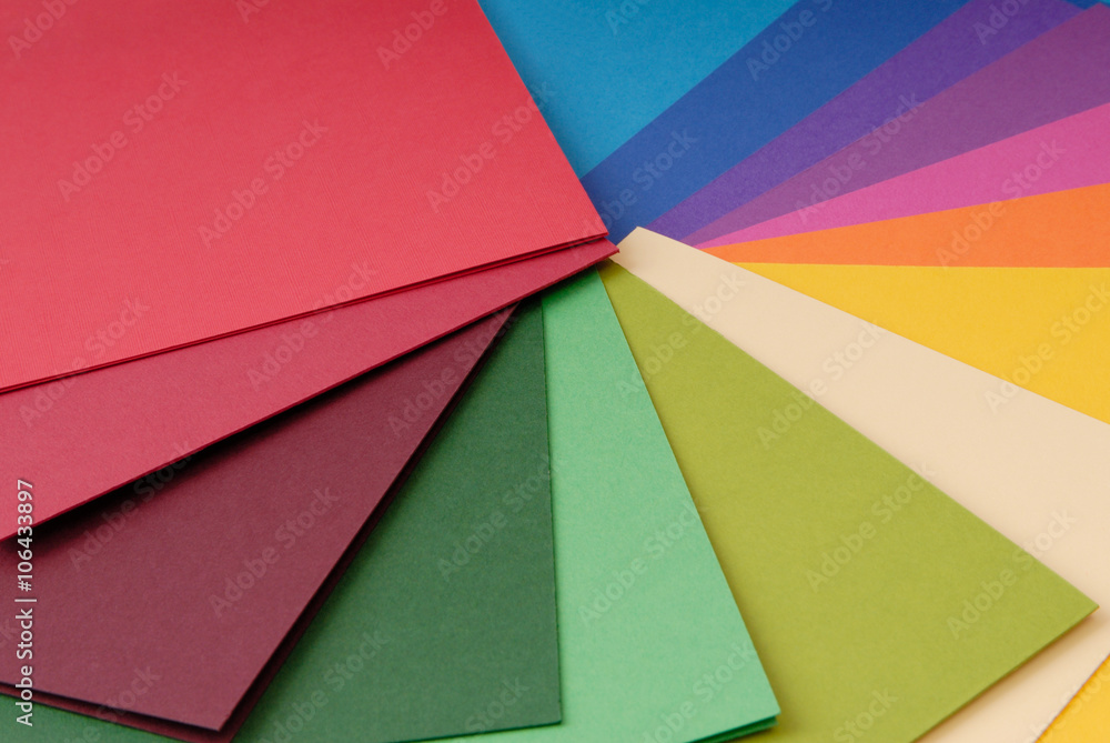 Fototapeta premium colour spectrum of cardboard