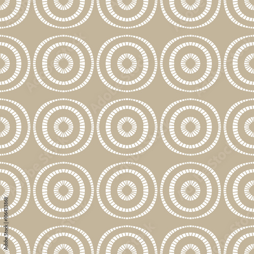 Abstract seamless hand drawn beige pattern.