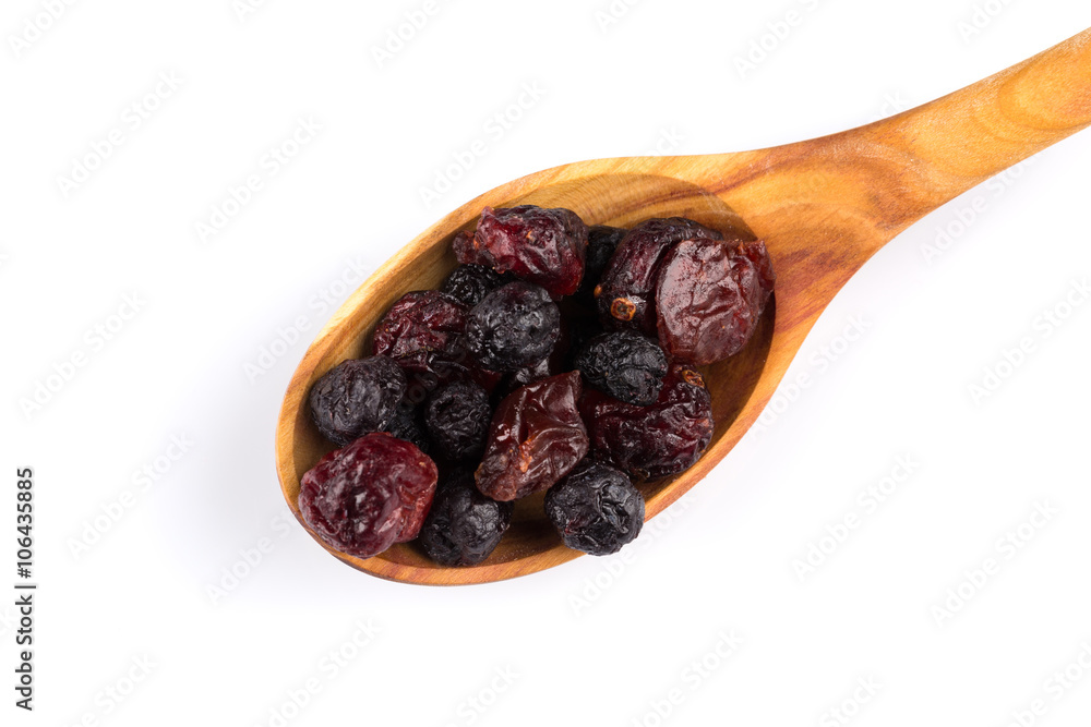 Dried cranberries, cherries and blueberries Dried cranberries, cherries and blueberries