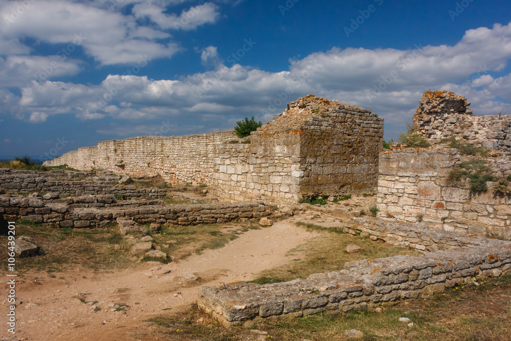 Ruins of the medieval fortress of Kaliakra, Bulgaria