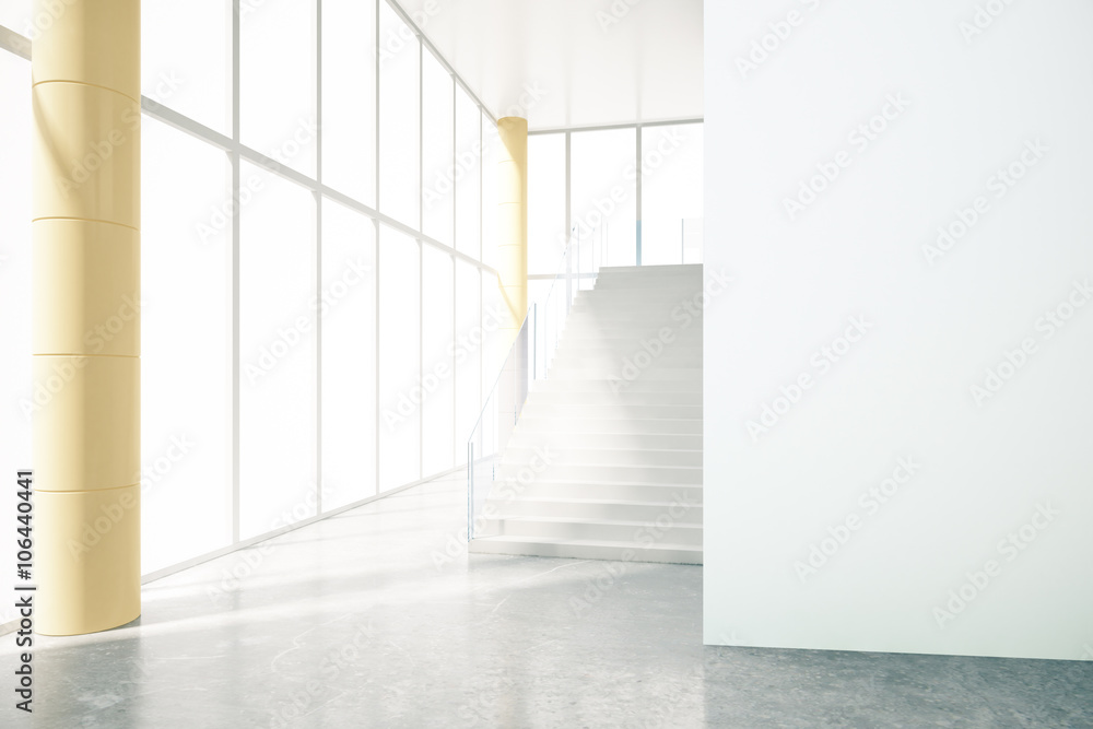 Obraz premium White business interior