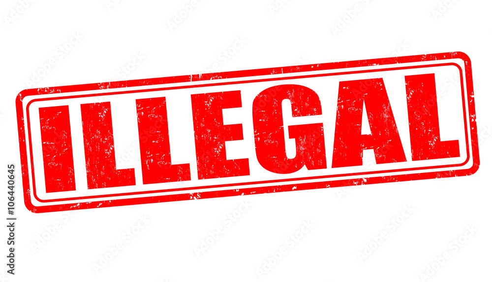 Fotografía Illegal stamp