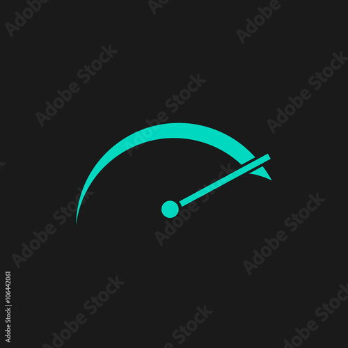 tachometer flat icon