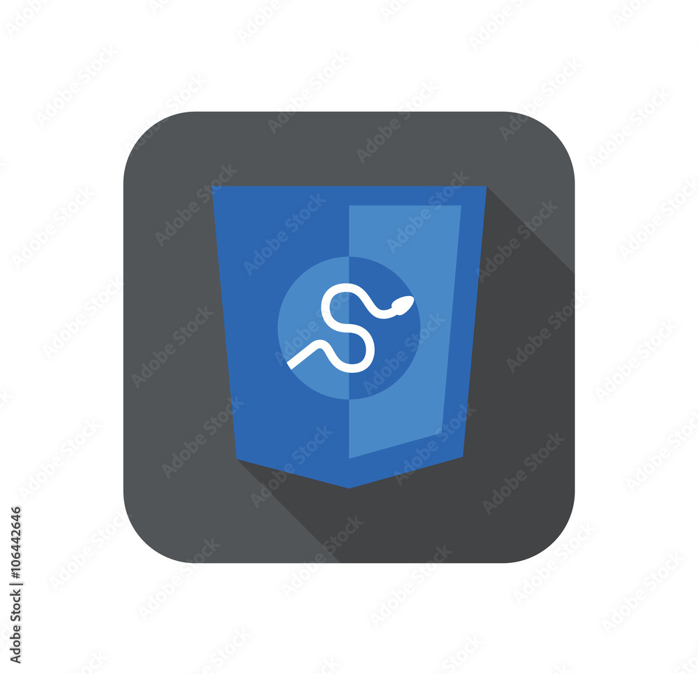 round icon of python framework programming language badge - isolated ...
