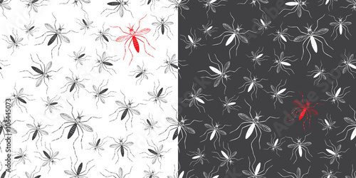 Zika virus graphic design elements.