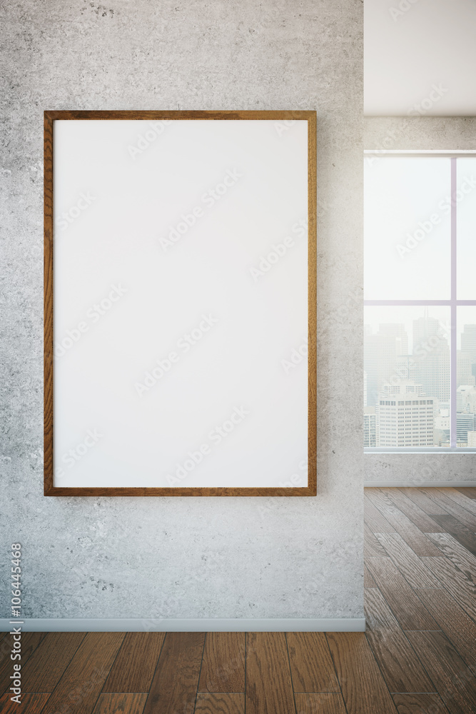 Picture frame on wall Picture frame on wall