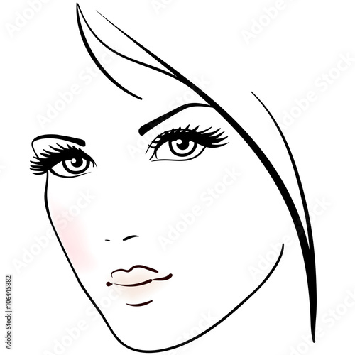 Beautiful woman face