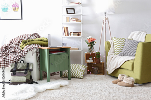 Interior of living room wit...