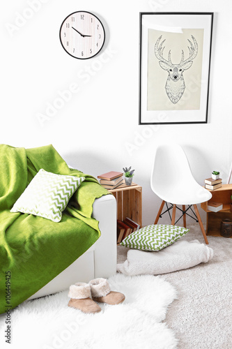 Interior of living room wit...