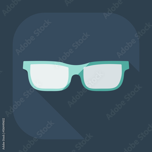 Flat modern design with shadow icon optics