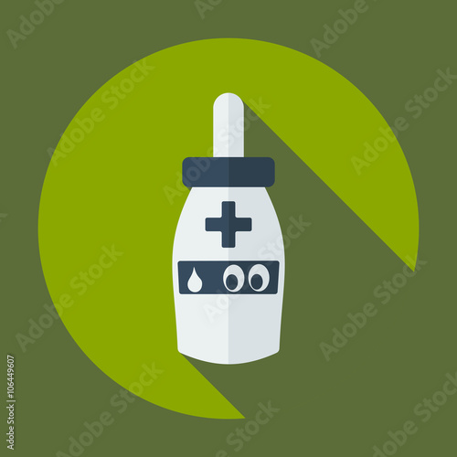 Flat modern design with shadow icon optics