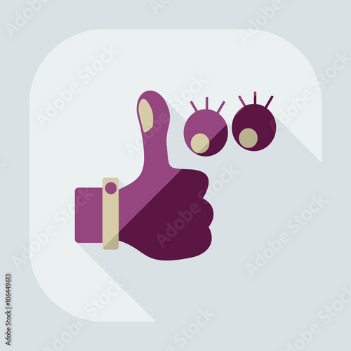 Flat modern design with shadow icon optics