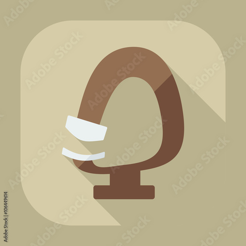 Flat modern design with shadow icon optics