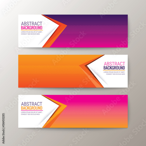Free Download Banners template with abstract triangle shape pattern background - GFXLoad