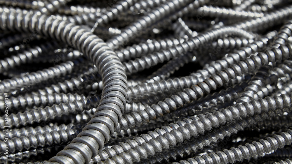 Scrap metal electrical conduit for recycling Scrap metal electrical conduit for recycling