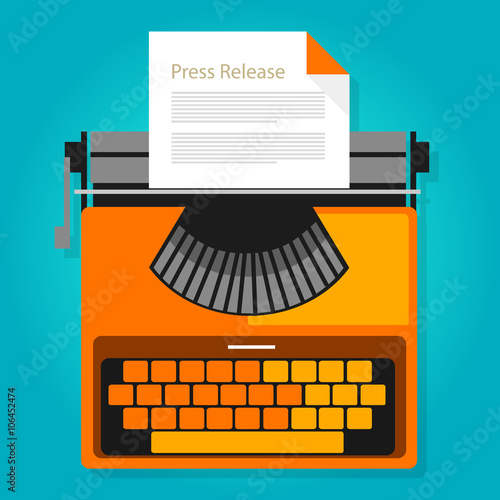 press release news paper publication illustration concept symbol 