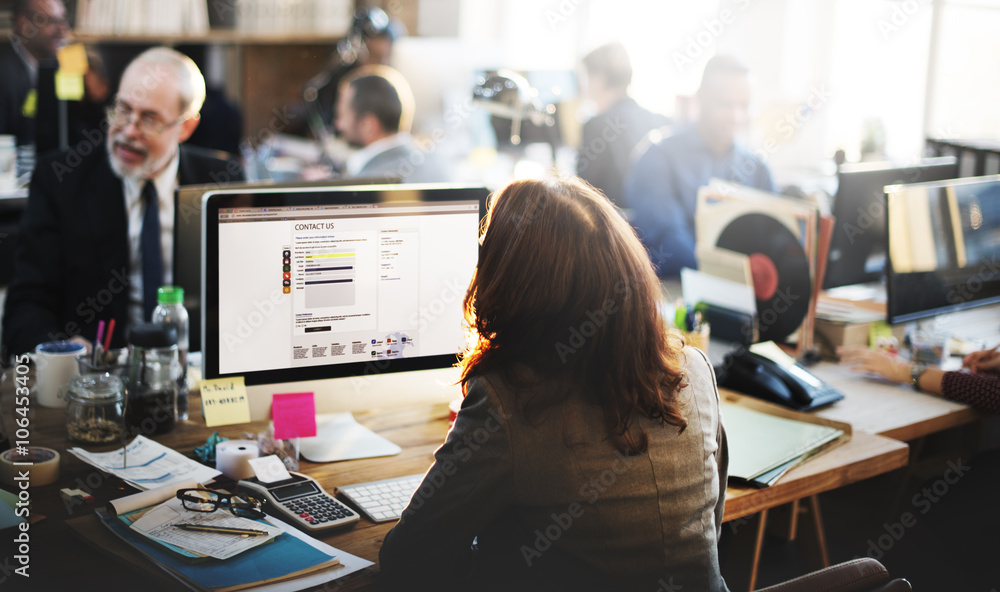 Support Customer Service Working Office Online Communication Con