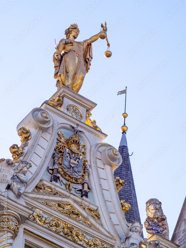 Fototapeta premium Brugge city scene