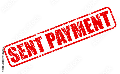 SENT PAYMENT RED STAMP TEXT