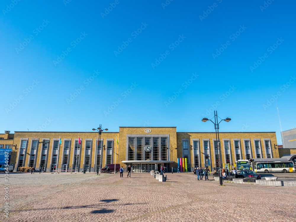 Naklejka premium Brugge train station