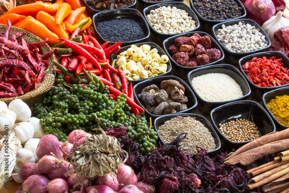 Fototapeta premium Herbs And Spices.