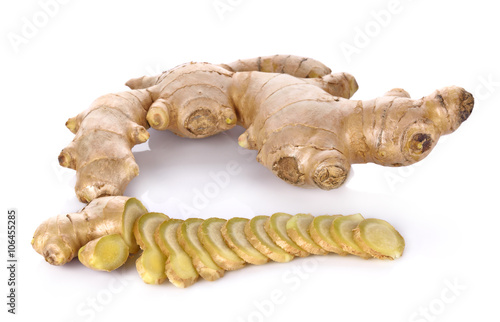 Ginger Root isolated on white background