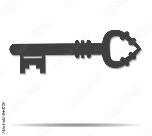 key double shadow icon vector