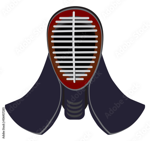 Fencing mask to practice kendo
