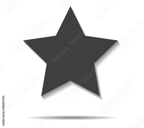 star double shadow icon vector