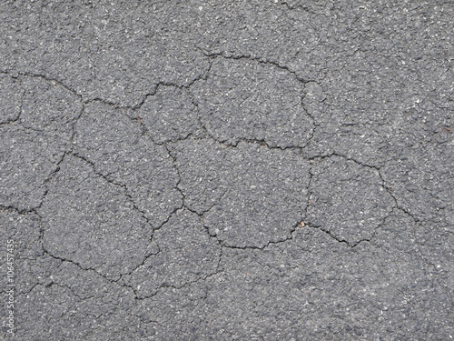 crack on asphalt road texture
