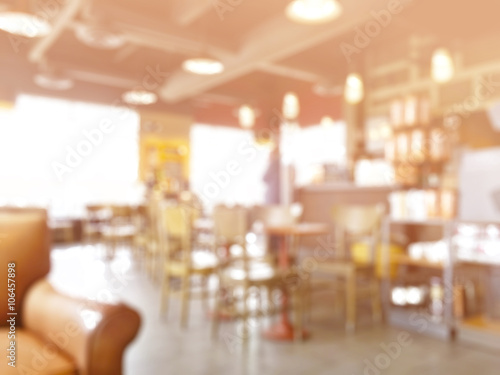 Coffee shop blur background...