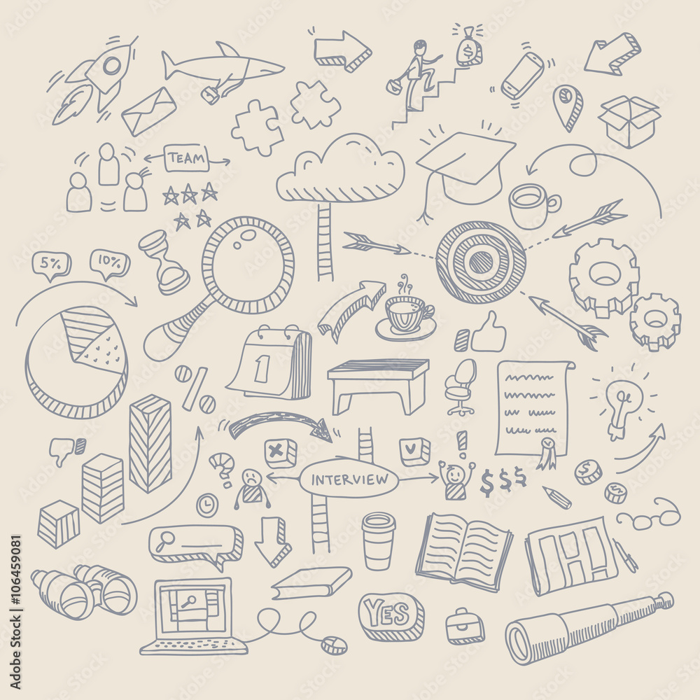 Fototapeta premium Concept of job search