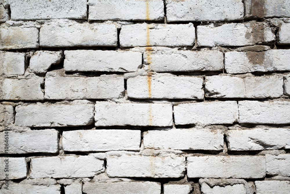 Background texture of a old white brick wall Background texture of a old white brick wall