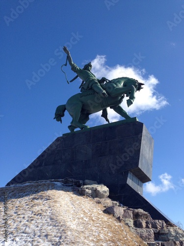 Salavat Ulaev monument in Ufa, Russia  photo