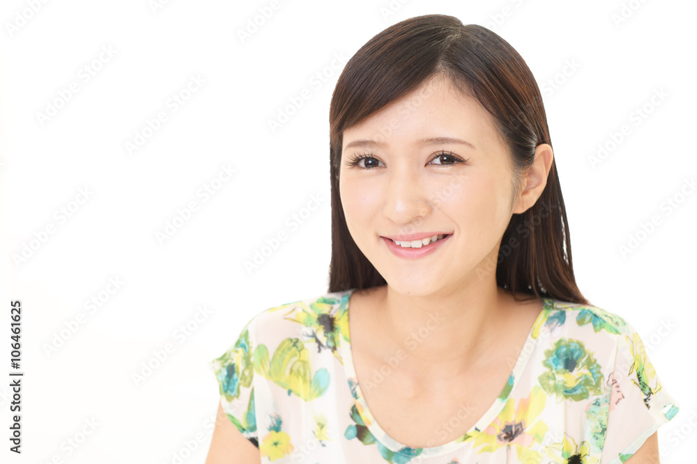笑顔の女性 笑顔の女性