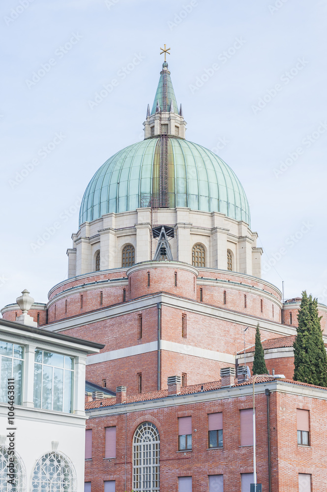 The military Memorial Church in Udine, Italy.