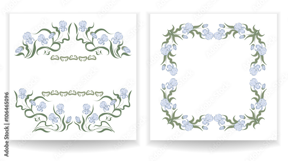 designs with blue iris designs with blue iris
