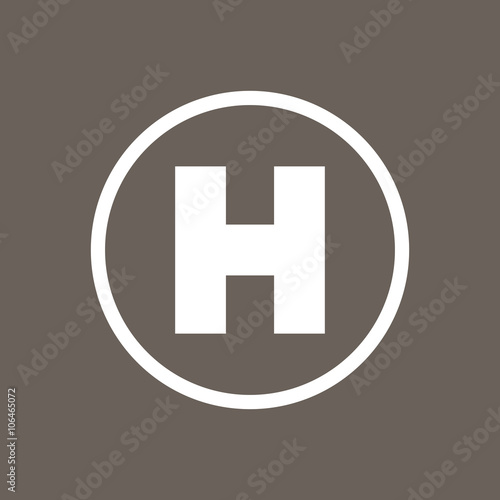 Crutches Icon on Dark Gray Color. Eps-10.