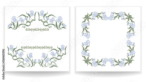 designs with blue iris