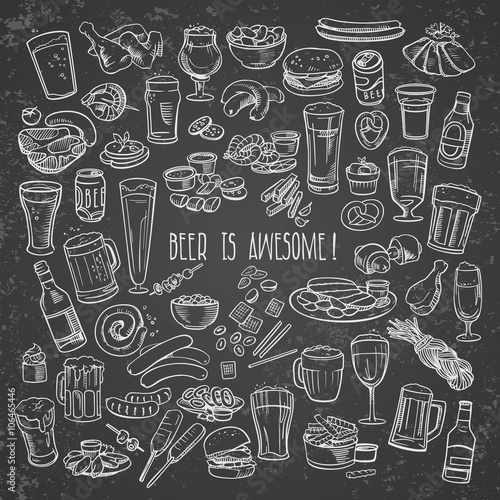 sketchy beer and snacks