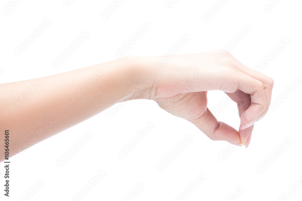 woman hand hold Virtual Card isolated on white with clipping path woman hand hold Virtual Card isolated on white with clipping path