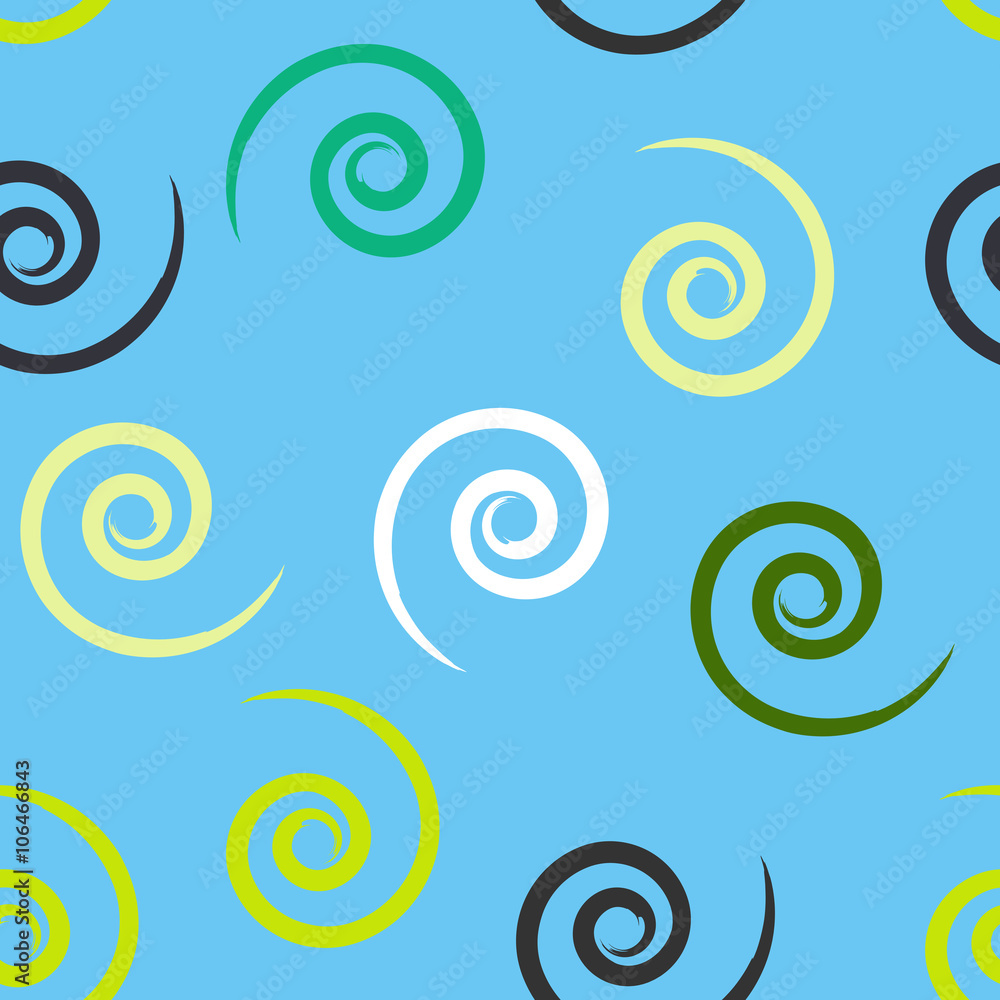 Cute vector seamless pattern . Swirl, brush strokes. Endless texture can be used for printing onto fabric or paper Cute vector seamless pattern . Swirl, brush strokes. Endless texture can be used for printing onto fabric or paper