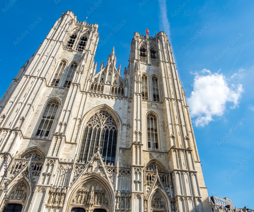 Fototapeta premium St Michael & St Gudule cathedral