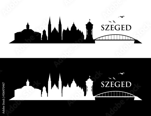 Obraz na plátně Szeged skyline