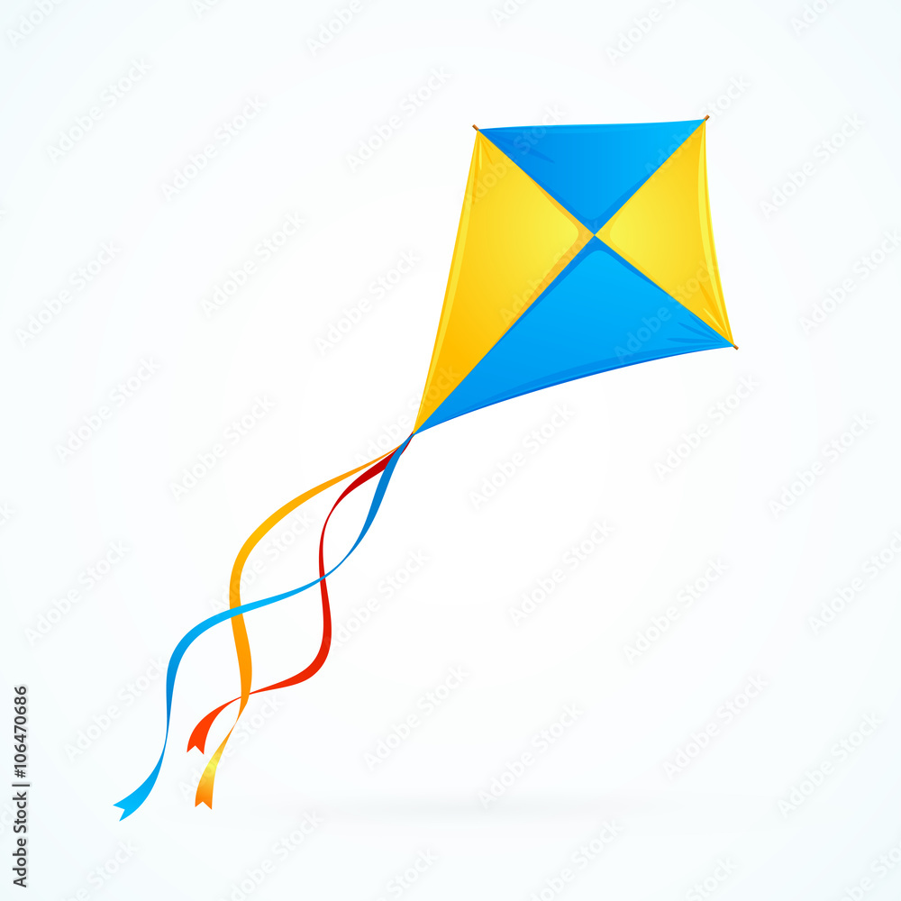 Fotografie Colorful Kite. Vector