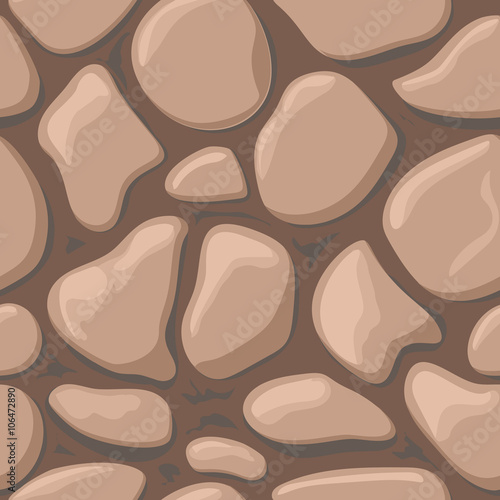 Brown stone seamless background. 