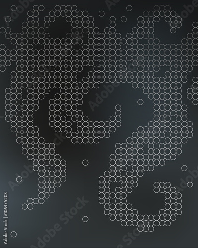 Beer foam background, stylized bubble. Vector